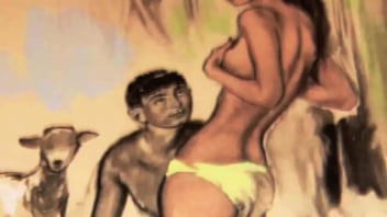 Retro erotic drawings