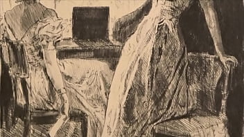 Retro erotic drawings