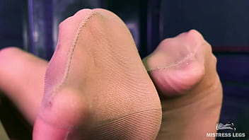 I tease you with my beautiful big nylon ass and nylon soles