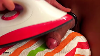 Xdreamstv mia's ironing handjob perfect cum on hot iron
