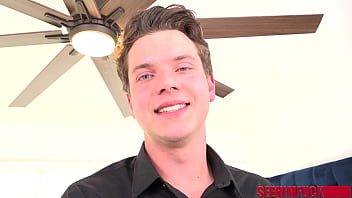 Luke moans as brin licks his tight ass in a nasty rimjob debut