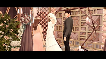 Perverted stepmom fucked her stepdaughter's husband at the wedding sims anime hentai sfm