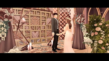 Perverted stepmom fucked her stepdaughter's husband at the wedding sims anime hentai sfm