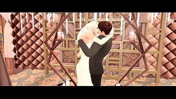 Perverted stepmom fucked her stepdaughter's husband at the wedding sims anime hentai sfm