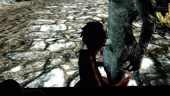 Perra tiene sexo con un khajita