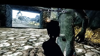 Perra tiene sexo con un khajita