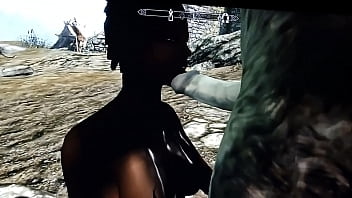 Perra tiene sexo con un khajita