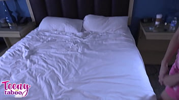 Stepdaughter nadia noja takes load from stepdad