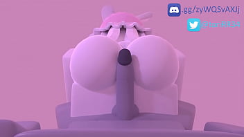 Hotdogging with a female bunnygirl