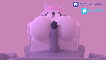 Hotdogging with a female bunnygirl