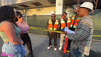 Naughty latina sluts invite the construction crew over for some hardcore labor to be cont after you get off work today