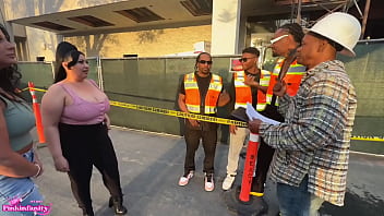 Naughty latina sluts invite the construction crew over for some hardcore labor to be cont after you get off work today