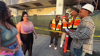 Naughty latina sluts invite the construction crew over for some hardcore labor to be cont after you get off work today