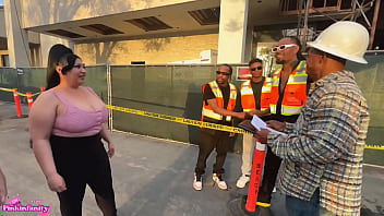 Naughty latina sluts invite the construction crew over for some hardcore labor to be cont after you get off work today