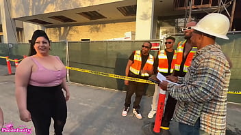 Naughty latina sluts invite the construction crew over for some hardcore labor to be cont after you get off work today