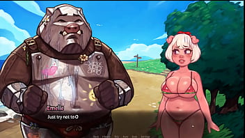 My pig princess 0 8 sex positive hentai game ep 30 beach fun might turn into threesome