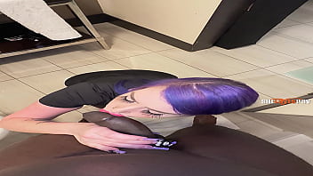 Bbc bathroom blowjob with pawg rachel luxe