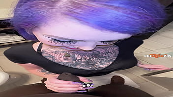 Bbc bathroom blowjob with pawg rachel luxe