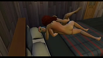 This girl sneaks into her best friend's bedroom