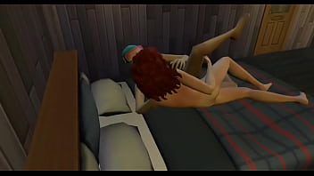 This girl sneaks into her best friend's bedroom