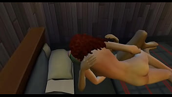 This girl sneaks into her best friend's bedroom