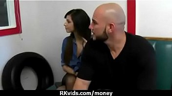 Tight teen fucks a man in front of the camera for cash 18