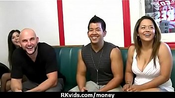 Tight teen fucks a man in front of the camera for cash 18