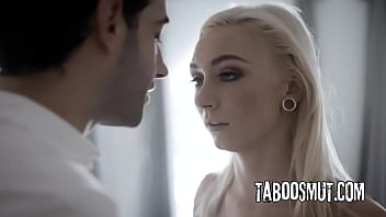 Skinny blonde student fucked by creepy tutor