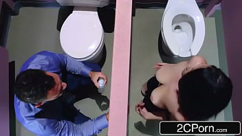 Busty Babe Surprised By Mall Glory Hole Ready For A Titty Bang thumbnail