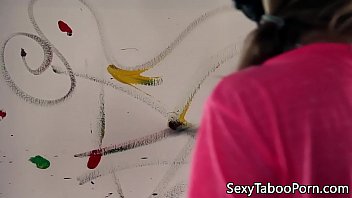 Petite Painting Babe Pussypounded After Bj thumbnail