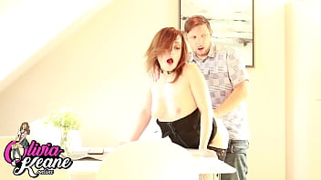 Teen gets railed behind her twin's back