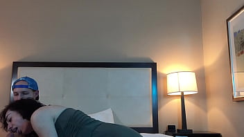 Very pretty teen sucking huge dick