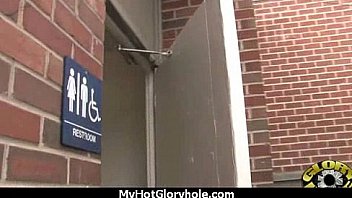 Gloryhole ebony girl booty shake and suck 14