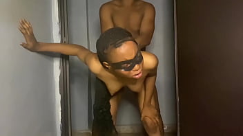 Ebony petite babe loves being used like a sex toy