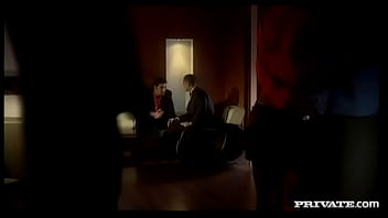 The beautiful blonde kyra banks gives a blowjob before getting screwed