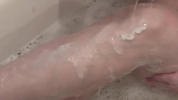 Milf Soapy Foam On Tits Pussy Ass Legs Sexy Blonde Milf Takes Bathroom Handjob Solo Milf Shower thumbnail