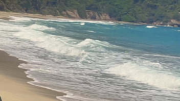 Stranger fucks me on a nude beach after i blow him — real voyeur caught jerking off watching us