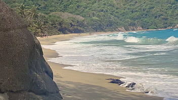 Stranger fucks me on a nude beach after i blow him — real voyeur caught jerking off watching us