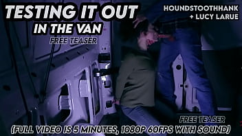 Testing it out in the van