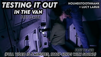 Testing it out in the van
