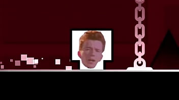 Rick astley is gonna play the game geometry dash gone terribly wrong lol