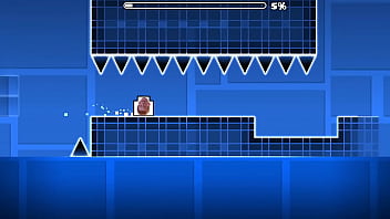 Rick astley is gonna play the game geometry dash gone terribly wrong lol