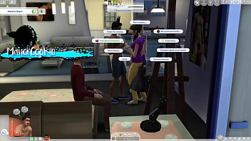 Sims 4 wicked mod playing around and having fun with one of my neighbors