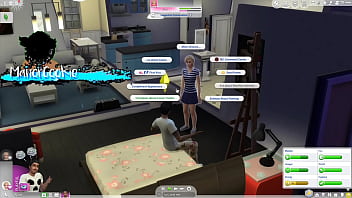 Sims 4 wicked mod playing around and having fun with one of my neighbors