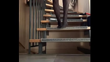 Good morning have a nice thursday #nylonfeets #nylonfetısh #nylon #nylontights #leatherskirt #highheels