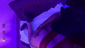 Long bj on a slutty red net skirt and top every lick at the cock i felt my pussy palpitate