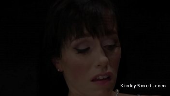 Hot lesbian spanked and anal fucked