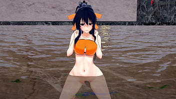 Threesome with akeno and kuroka in the pool hs dxd ntr madness 11 full movie on sheer & fantasyking3