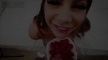 Strawberries and "cream" for lily veroni