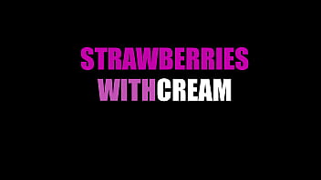 Strawberries and "cream" for lily veroni
